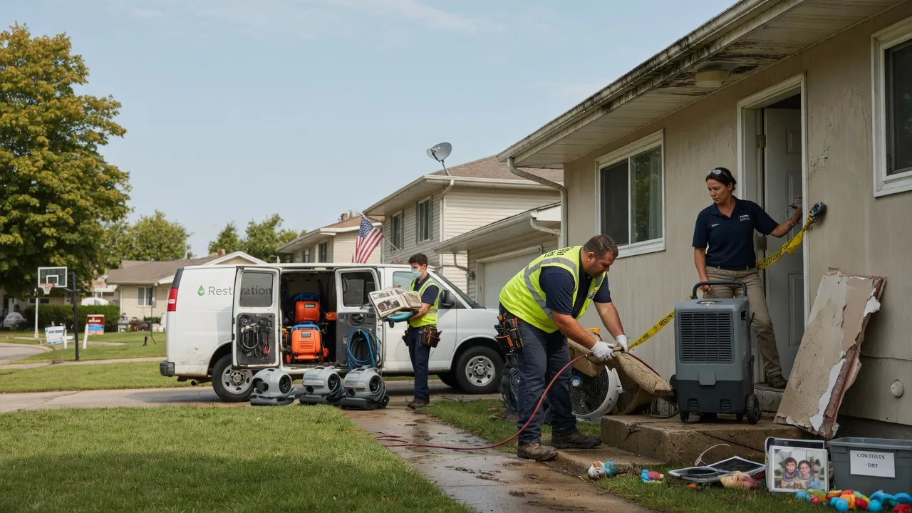 Water Damage Restoration in Lawrenceville, IL near me